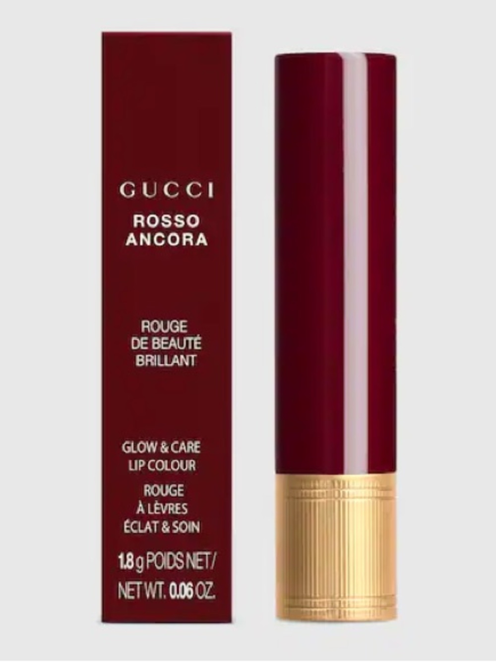 509 Gucci Rosso Ancora, Rouge De Beauté Brillant Lipstick
